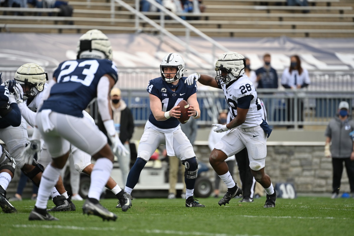 Quarterback Sean Clifford and running back Devyn Ford